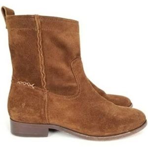 Frye cara suede slouch booties western